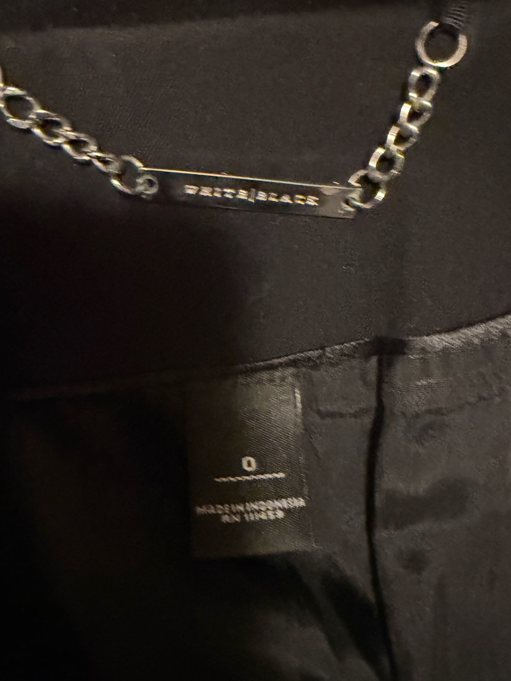 White House Black Market Tailored Button Blazer-Black - Picture 3 of 4